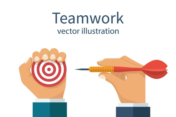 Koncept týmové práce — Stockový vektor