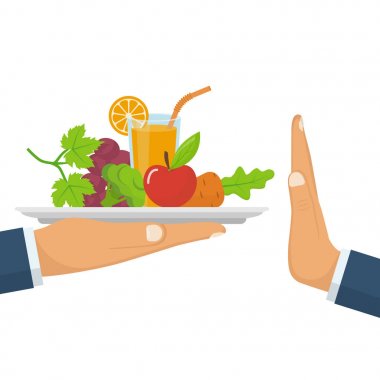 Sunulan sağlıklı gıda reddetme. Çiğ gıda reddetme