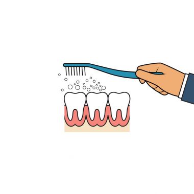 Fırçalama diş simgesi.