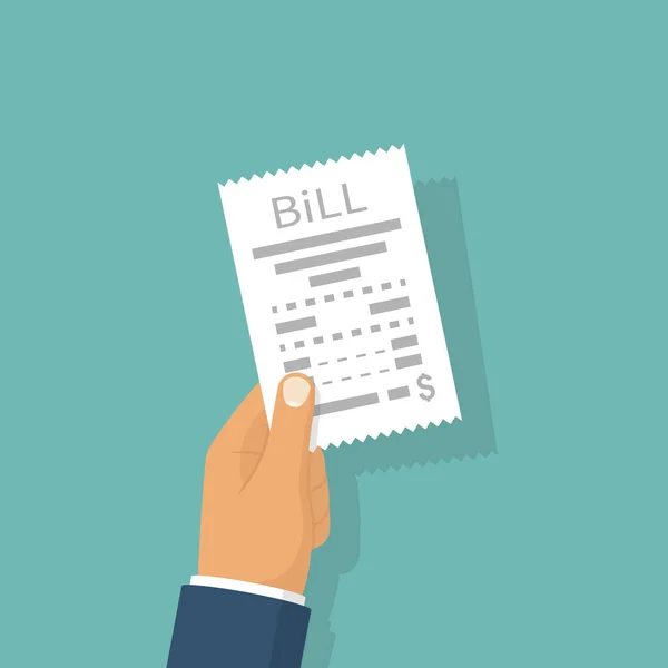 Man betalende bill — Stockvector