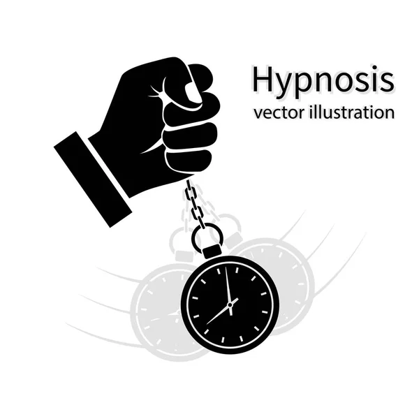Hipnózis ikon fekete — Stock Vector