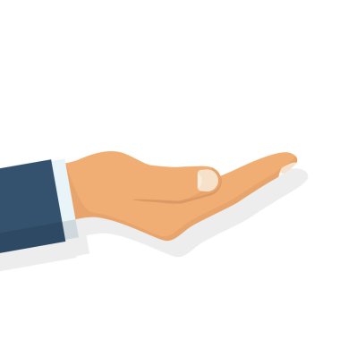 Uzanmış el. Vektör