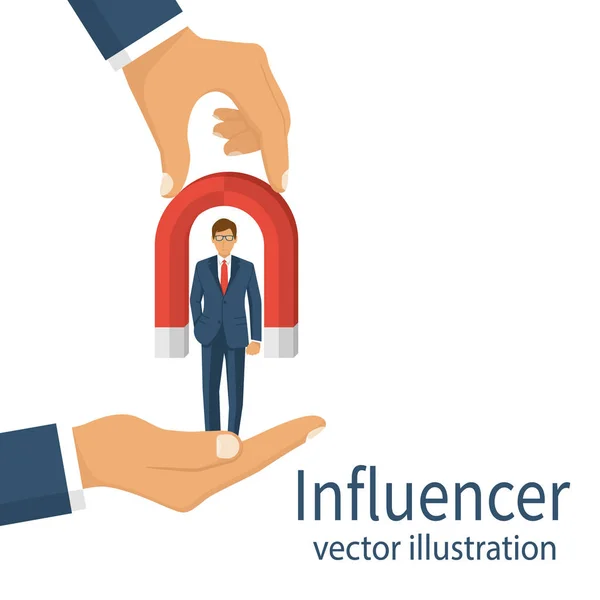 Influencer koncepció vektor — Stock Vector