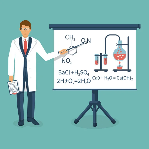 Διάνυσμα δάσκαλος Χημείας — Διανυσματικό Αρχείο