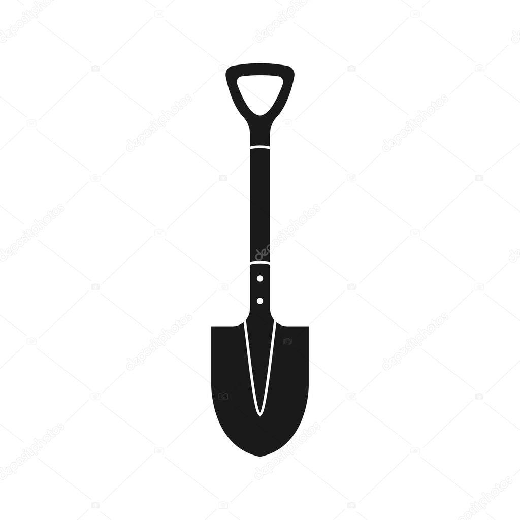 Shovel black icon