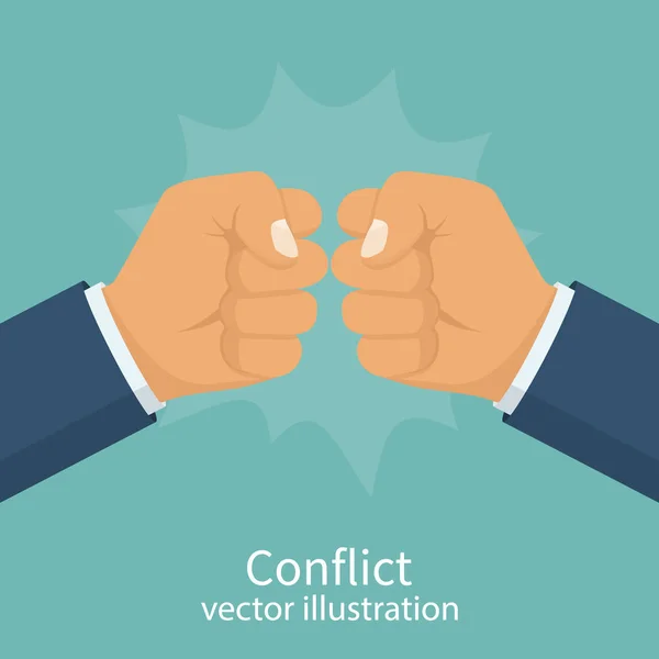 Concepto de conflicto vector — Vector de stock