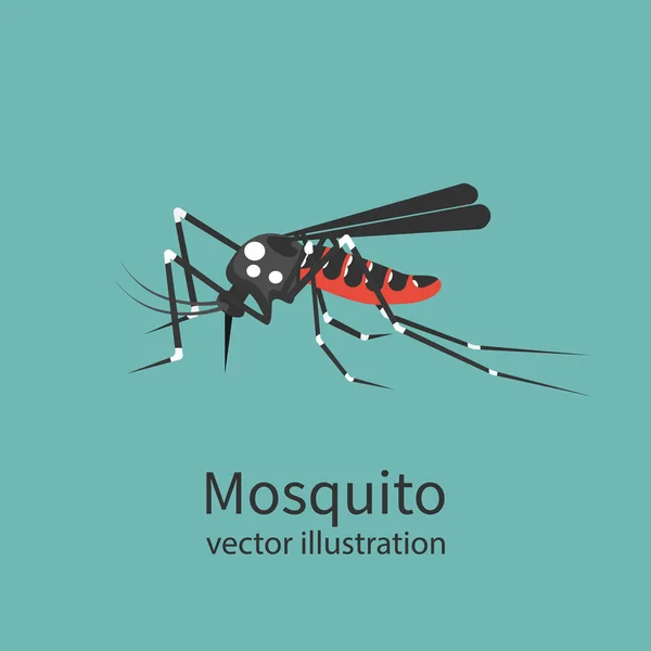 Εικονίδιο κουνουπιών που απομονώνονται σε φόντο. — Διανυσματικό Αρχείο