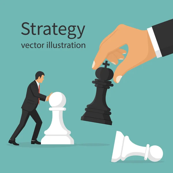 Concepto de estrategia empresarial — Vector de stock