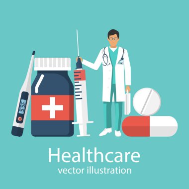 Tıbbi ekipman hapları kümesi