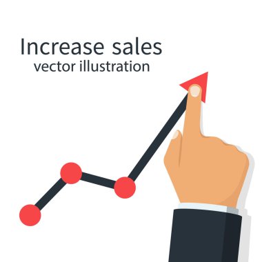 Artış satış vektör