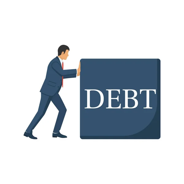 Debt concept vector — Stock Vector