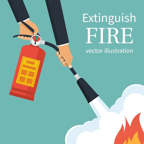Extinguir vector de fuego — Vector de stock