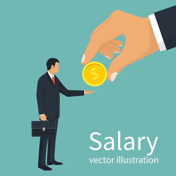 Salary time vector — Stock Vector