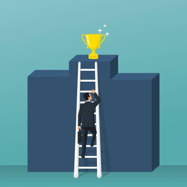 Başarı için yol vektör