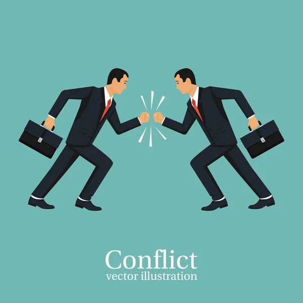 Üzleti konfliktus fogalma — Stock Vector