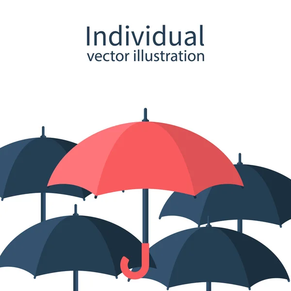 Destacando entre la multitud — Vector de stock