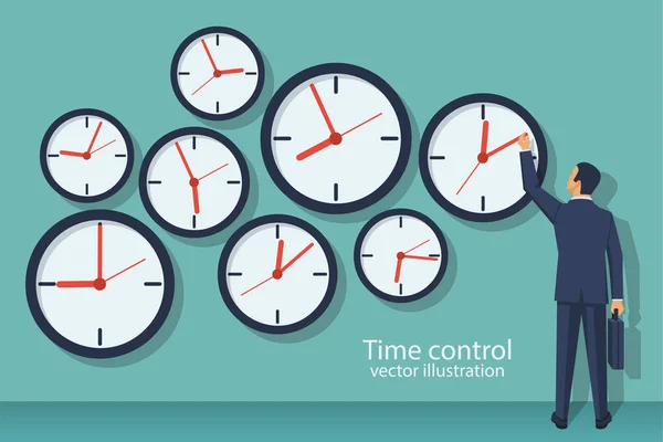 Concepto de control temporal . — Vector de stock