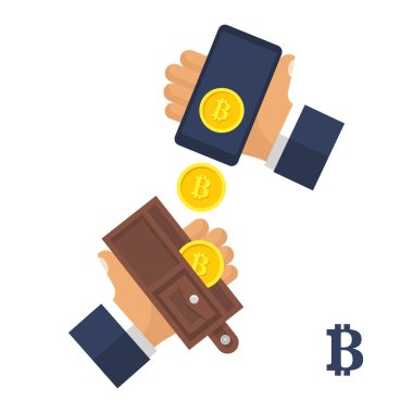 Bitcoin kavramı vektör