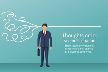 Düşünceler sipariş vektör