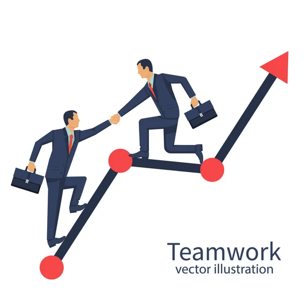 Trabajo en equipo concepto vector — Vector de stock