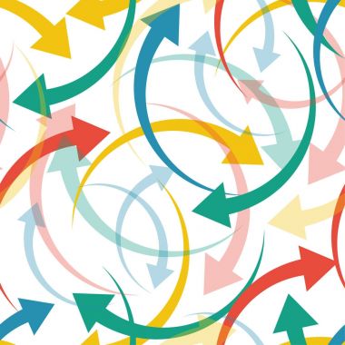 Çok renkli okların sorunsuz doku