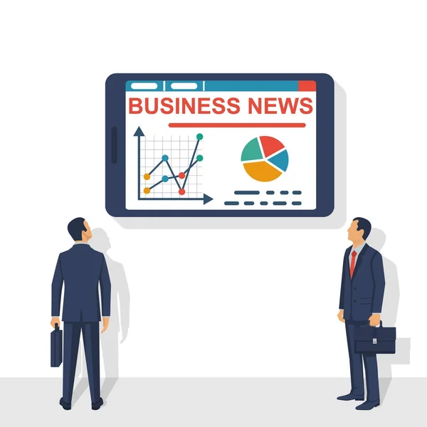 Business News. Social media — Stock Vector