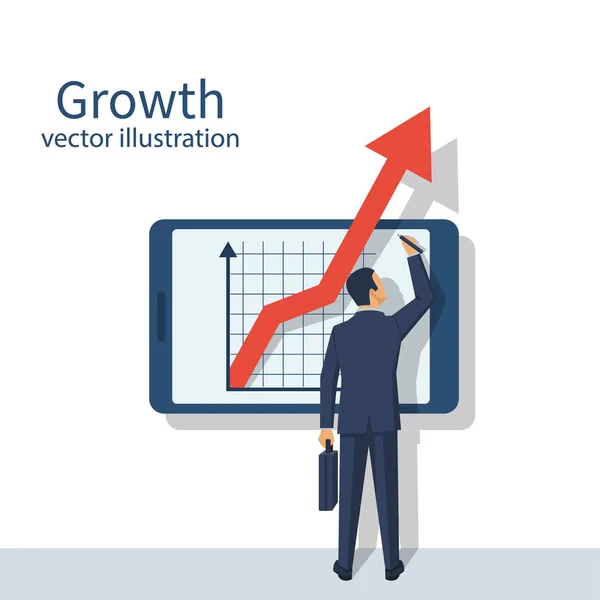 Concepto de crecimiento empresarial — Vector de stock