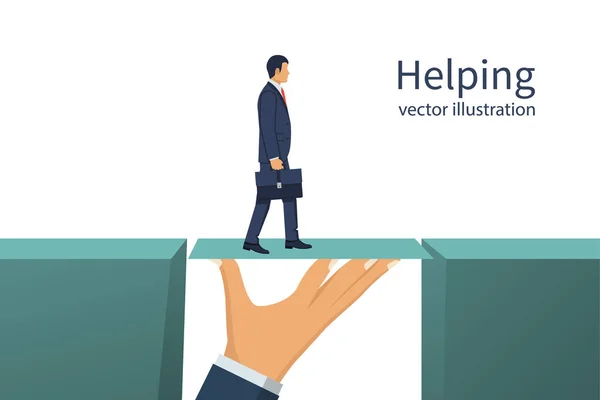 Concepto de trabajo en equipo. Gente de negocios . — Vector de stock