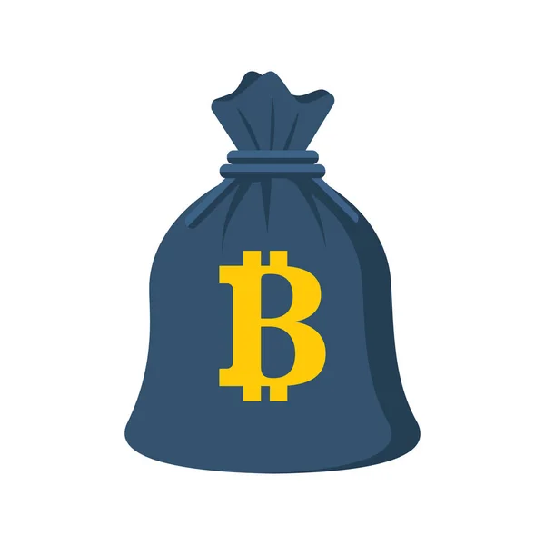 Tasche Coin Bitcoin — Stockvektor