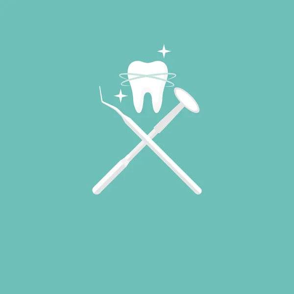 Icona strumenti dentali . — Foto Stock