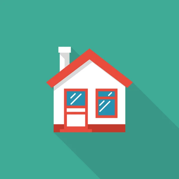 Home icon. House vector illustration flat design. — Stock Vector