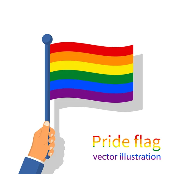 Bandeira de orgulho LGBT — Vetor de Stock