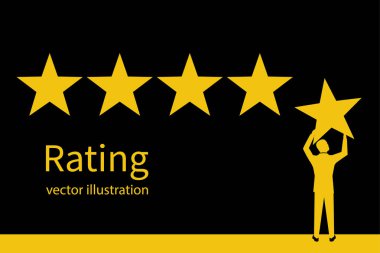 Yıldız derecelendirmesi siluet