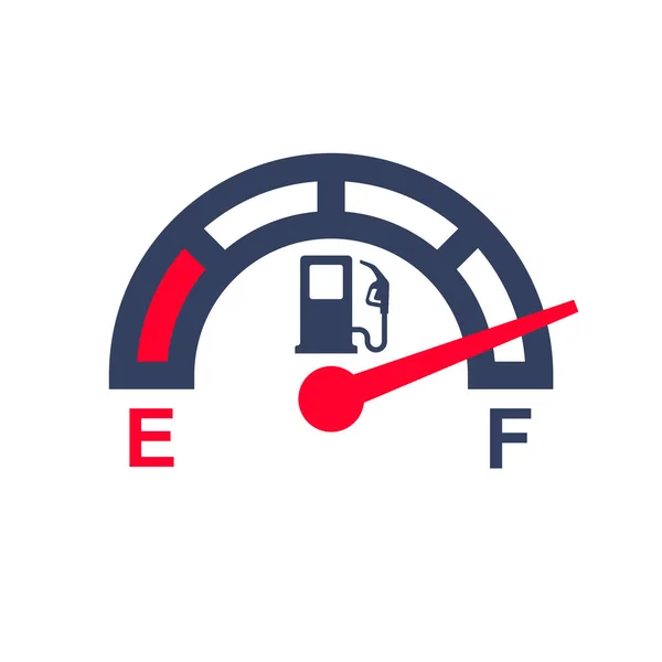 Yakıt ölçer. Benzin göstergesi — Stok Vektör