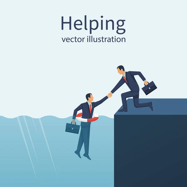 Affärsidé att hjälpa — Stock vektor