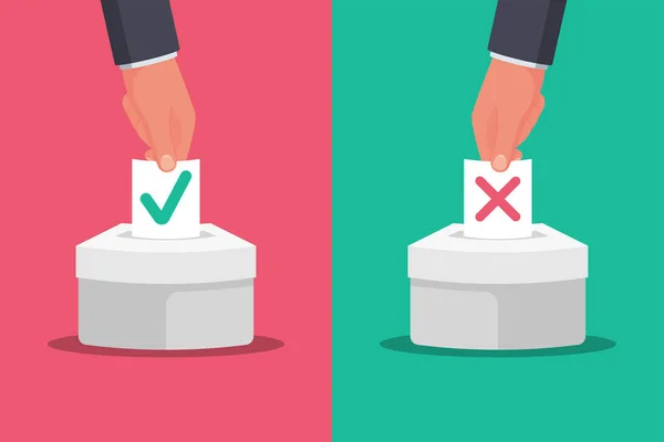Voting concept. Vector illustration flat design style. — Stock Vector