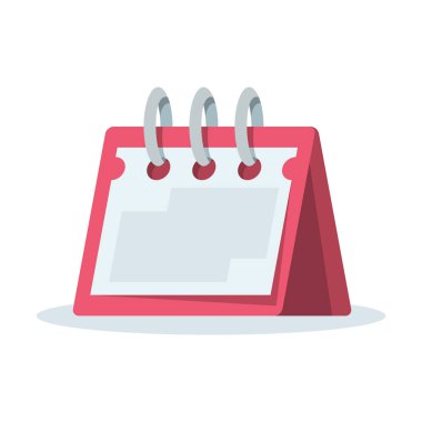 Takvim düz simgesi. Çizgi film tasarım biçimi