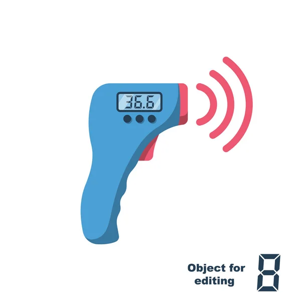 Digital sin contacto termómetro infrarrojo vector — Archivo Imágenes Vectoriales