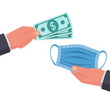 Tıbbi maske al. Şişirilmiş fiyatlara yasadışı tıbbi maske satışı.