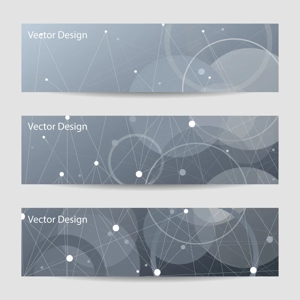 Conjunto de banners horizontales — Vector de stock