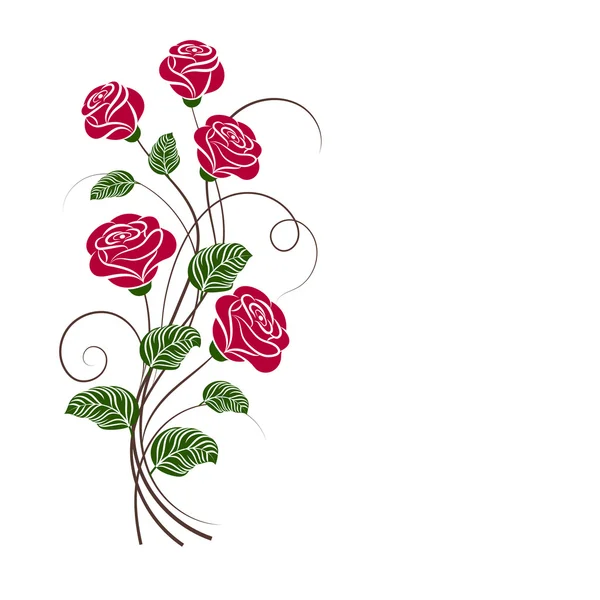 Fondo floral simple — Vector de stock