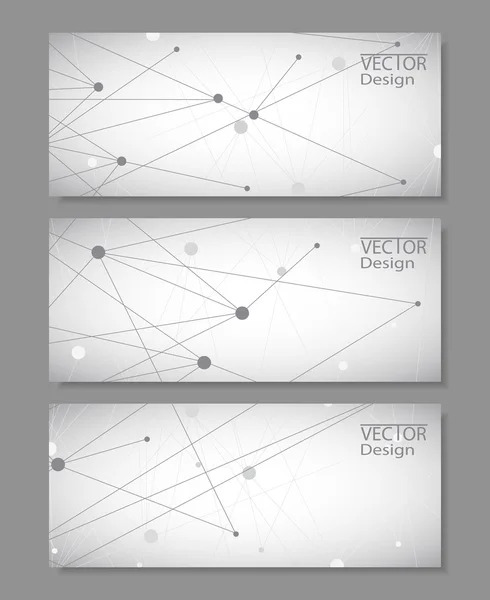Conjunto de banners horizontales — Vector de stock