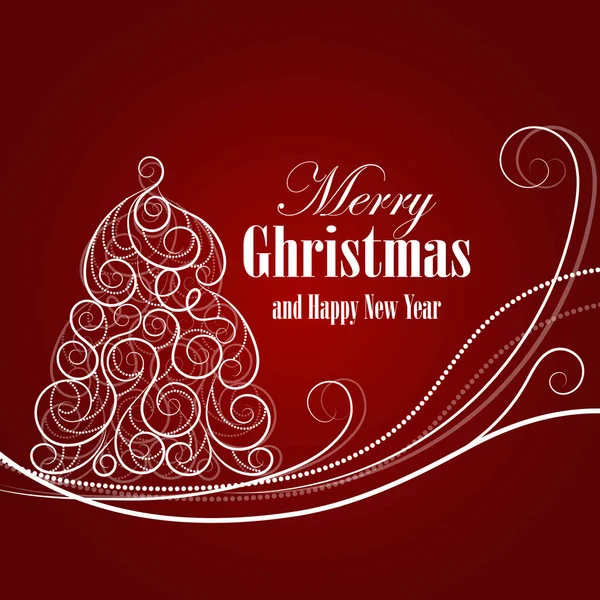 Noel ve yeni yıl tebrik kartı.