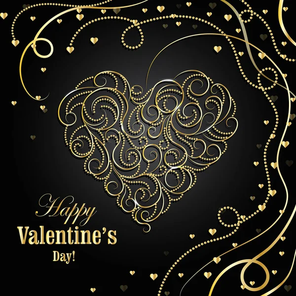 Šťastný Valentýn blahopřání — Stockový vektor
