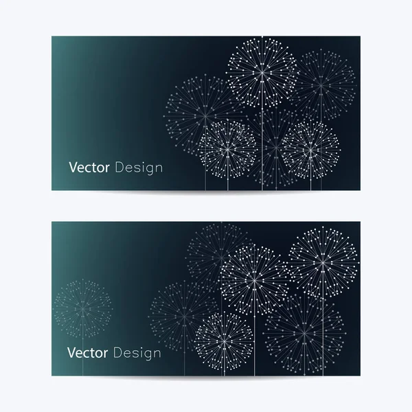 Set of horizontal banners — Stock Vector