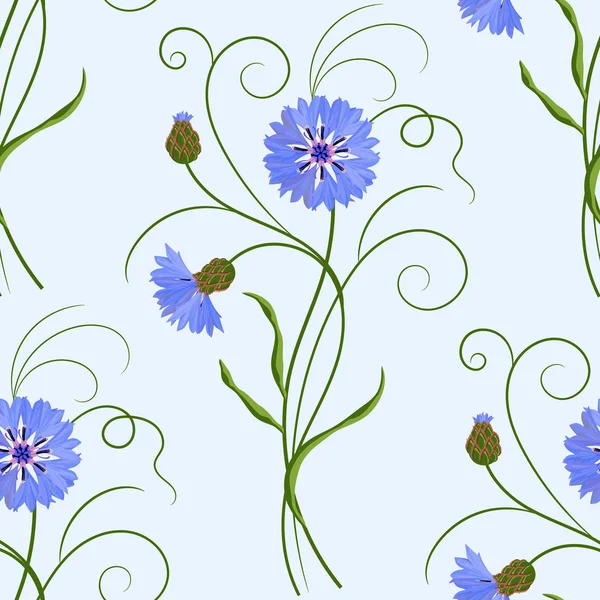 Patrón floral sin costuras — Vector de stock