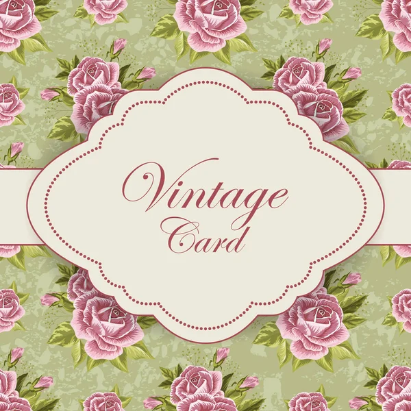 Beautiful vintage card — Stock Vector