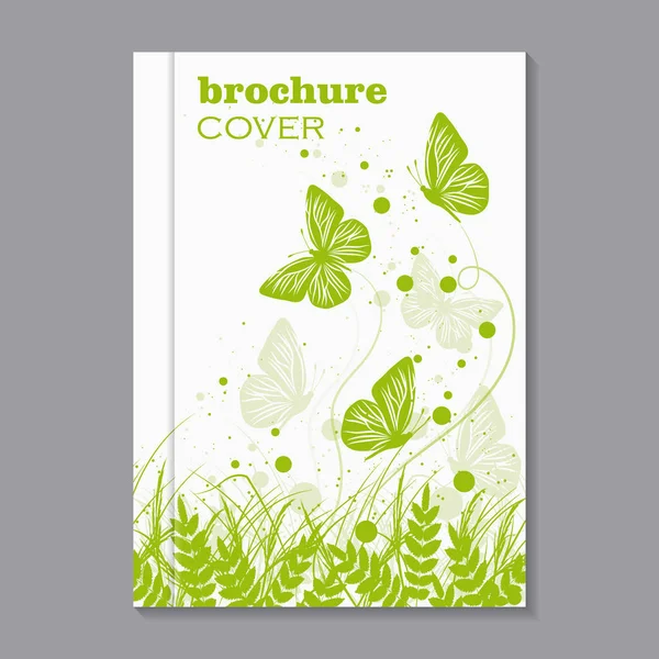 Natürliches Broschüren-Cover-Design — Stockvektor