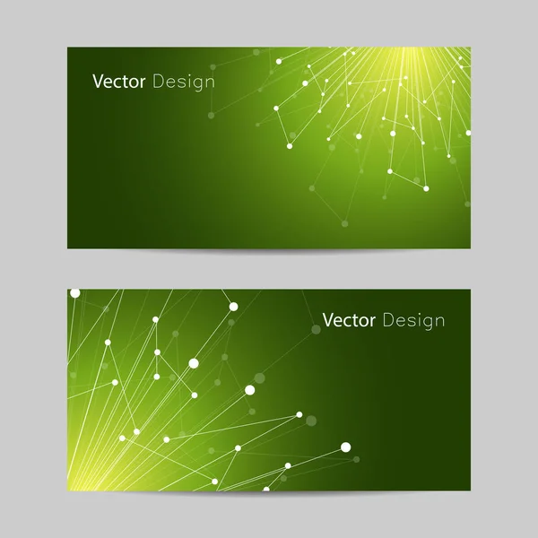 Set of horizontal banners — Stock Vector