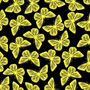 Kelebeklerle kusursuz desen